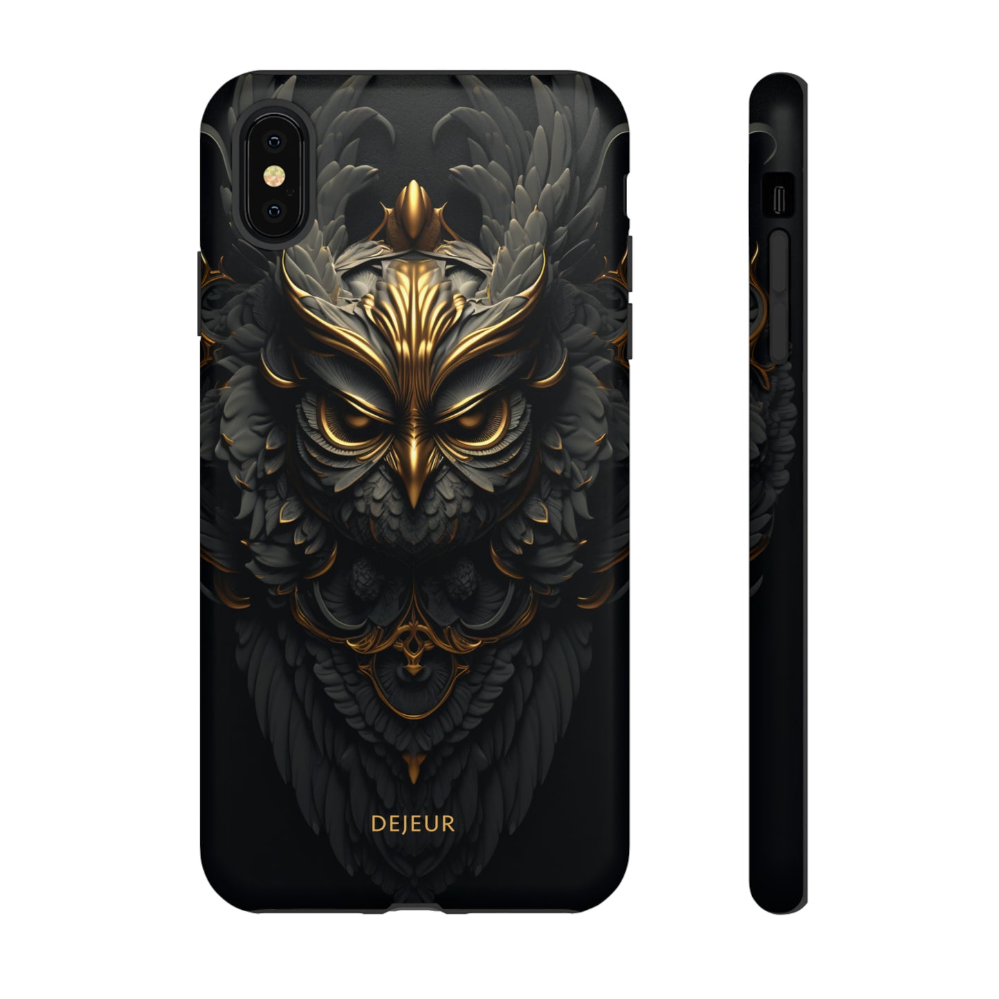 Golden Dark Owl - iPhone Tough Case