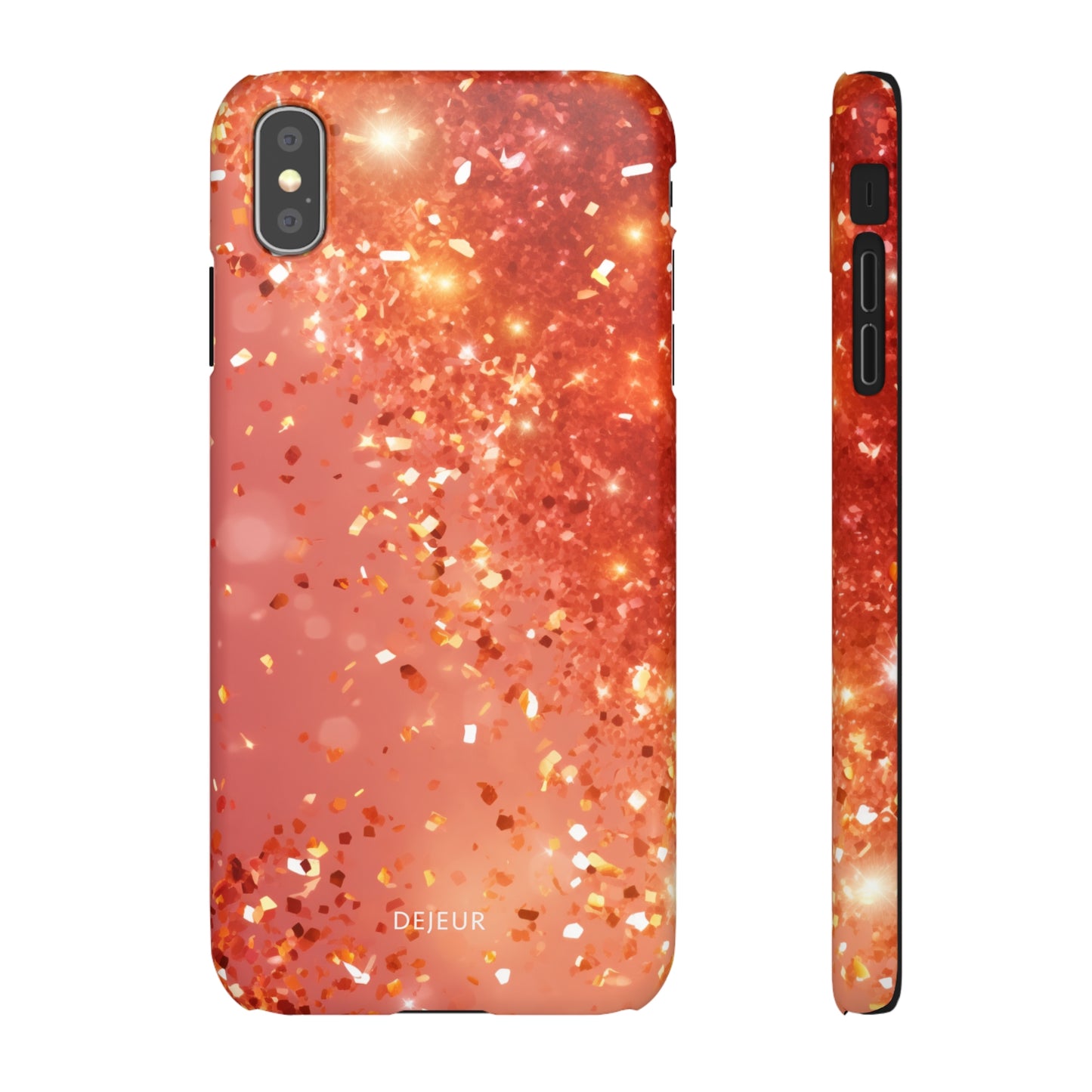 Rose Confetti Glitter - iPhone Snap Case