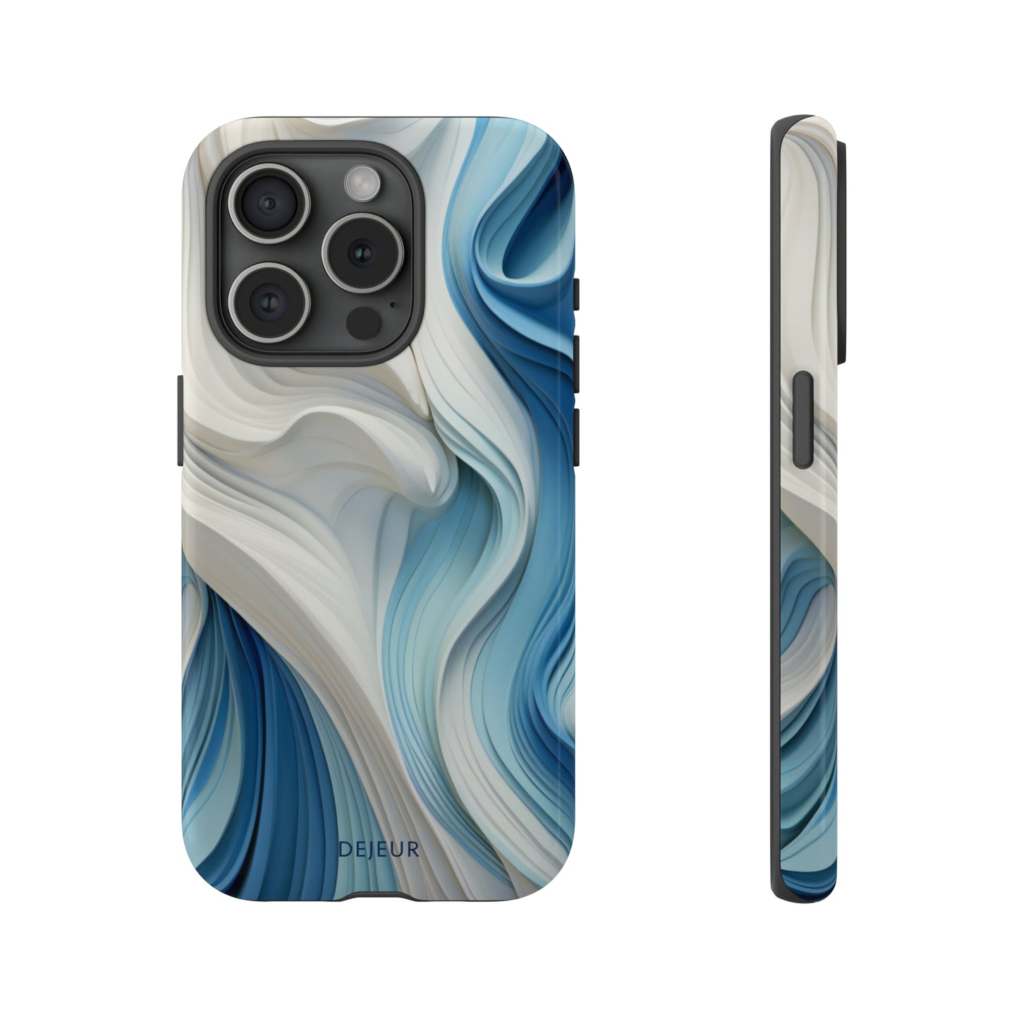 Blue Cream Ripple - iPhone Tough Case