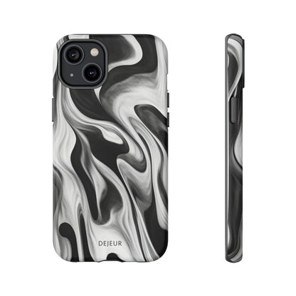 Misty Waves Monochrome - iPhone Tough Case