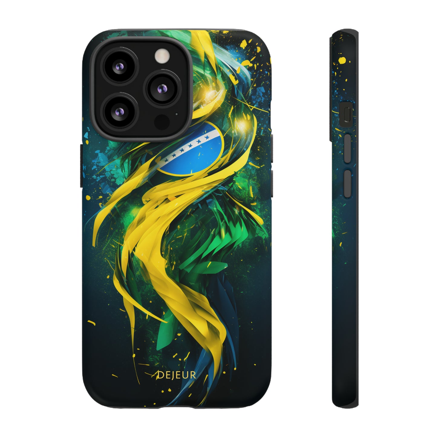 Brazil Splatter Design - iPhone Tough Case