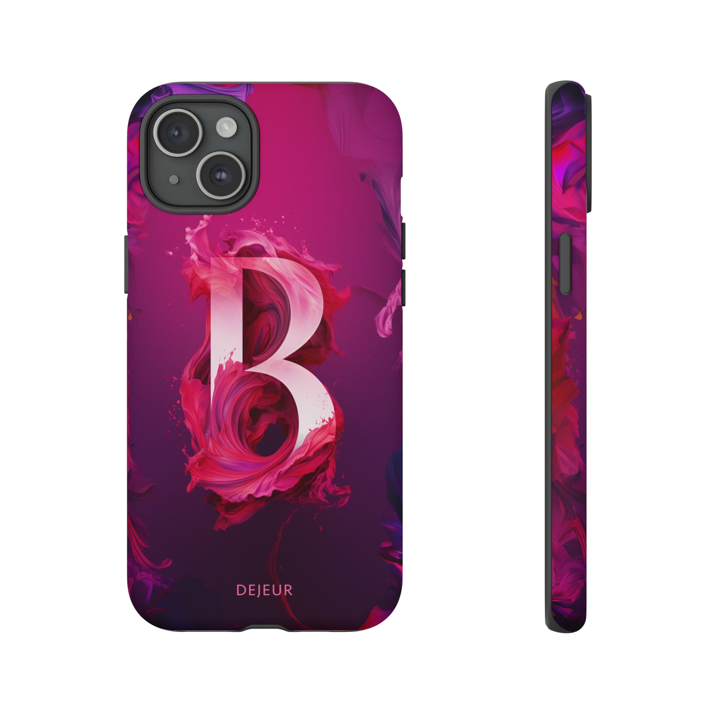 B Pink Splash - iPhone Tough Case