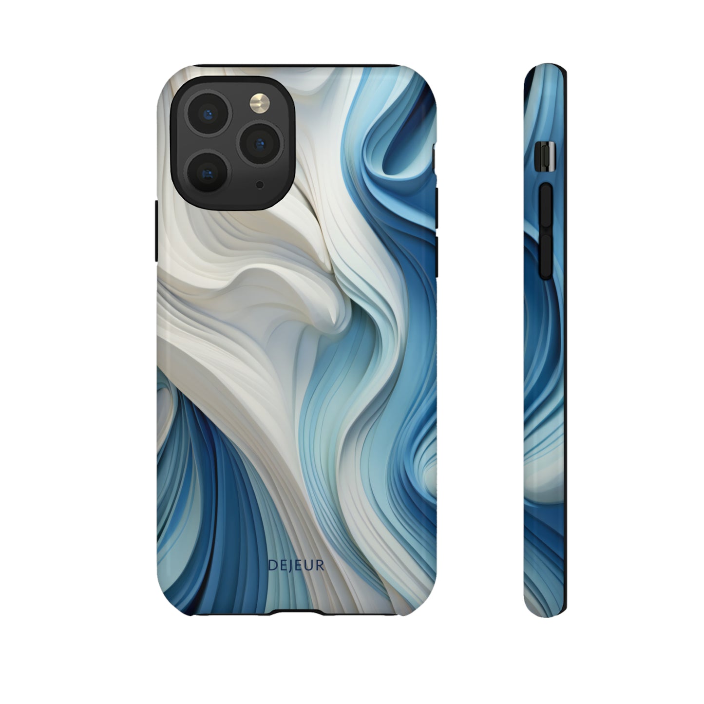 Blue Cream Ripple - iPhone Tough Case