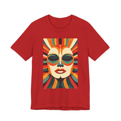 Vintage Retro Radiant Sunbeam Face - Women's T-Shirt