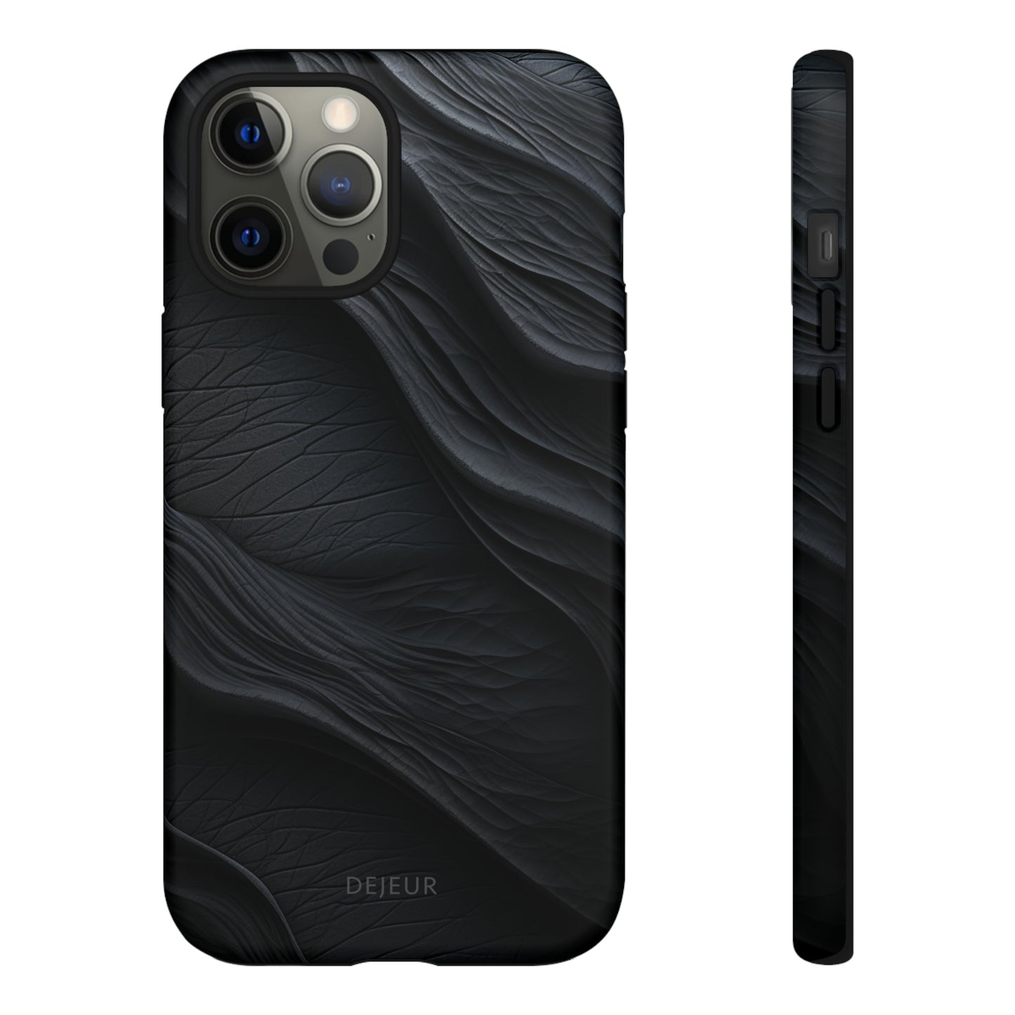 Charcoal Ripples - iPhone Tough Case