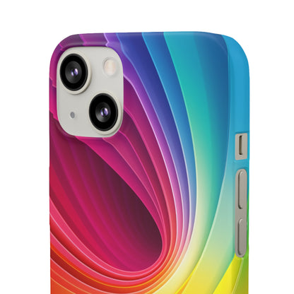 Rainbow Swirl - iPhone Snap Case