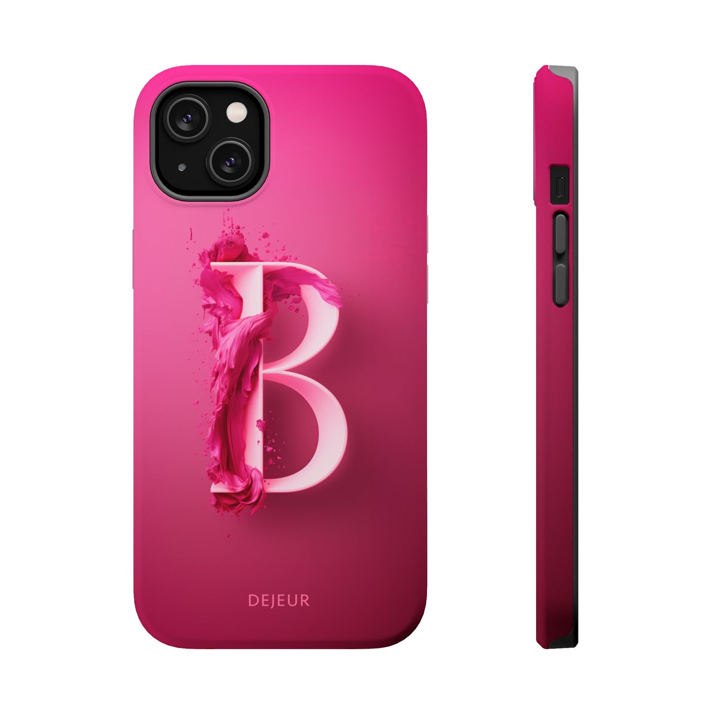 B Hot Pink Splash - iPhone MagSafe Tough Case