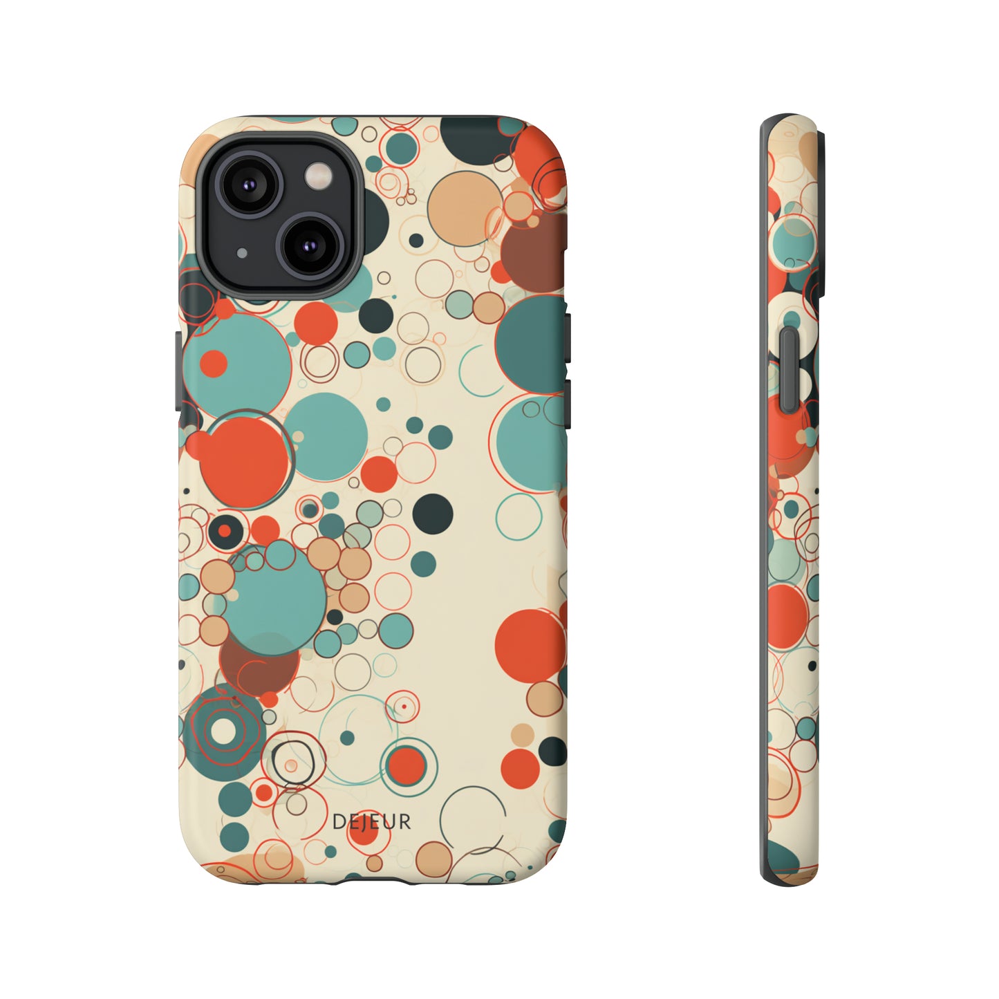 Pastel Line Circles - iPhone Tough Case