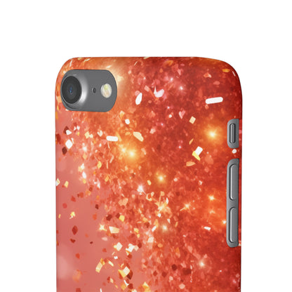 Rose Confetti Glitter - iPhone Snap Case