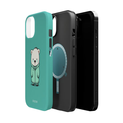 Aqua Coat Bear - iPhone MagSafe Tough Case