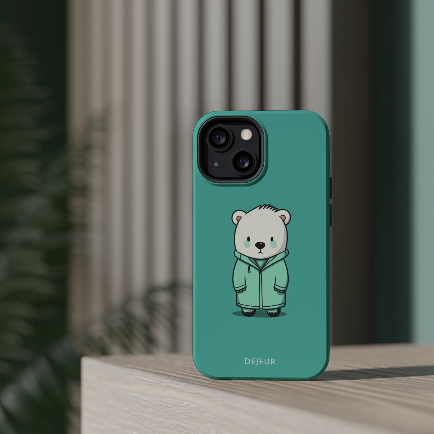 Aqua Coat Bear - iPhone MagSafe Tough Case