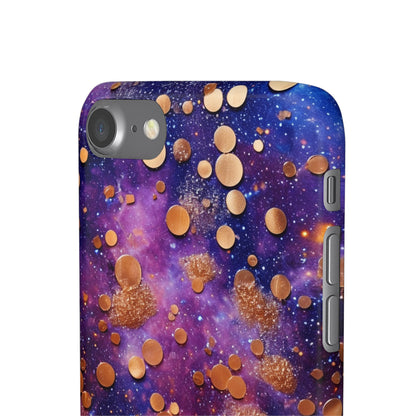 Cosmic Glitter Circles - iPhone Snap Case