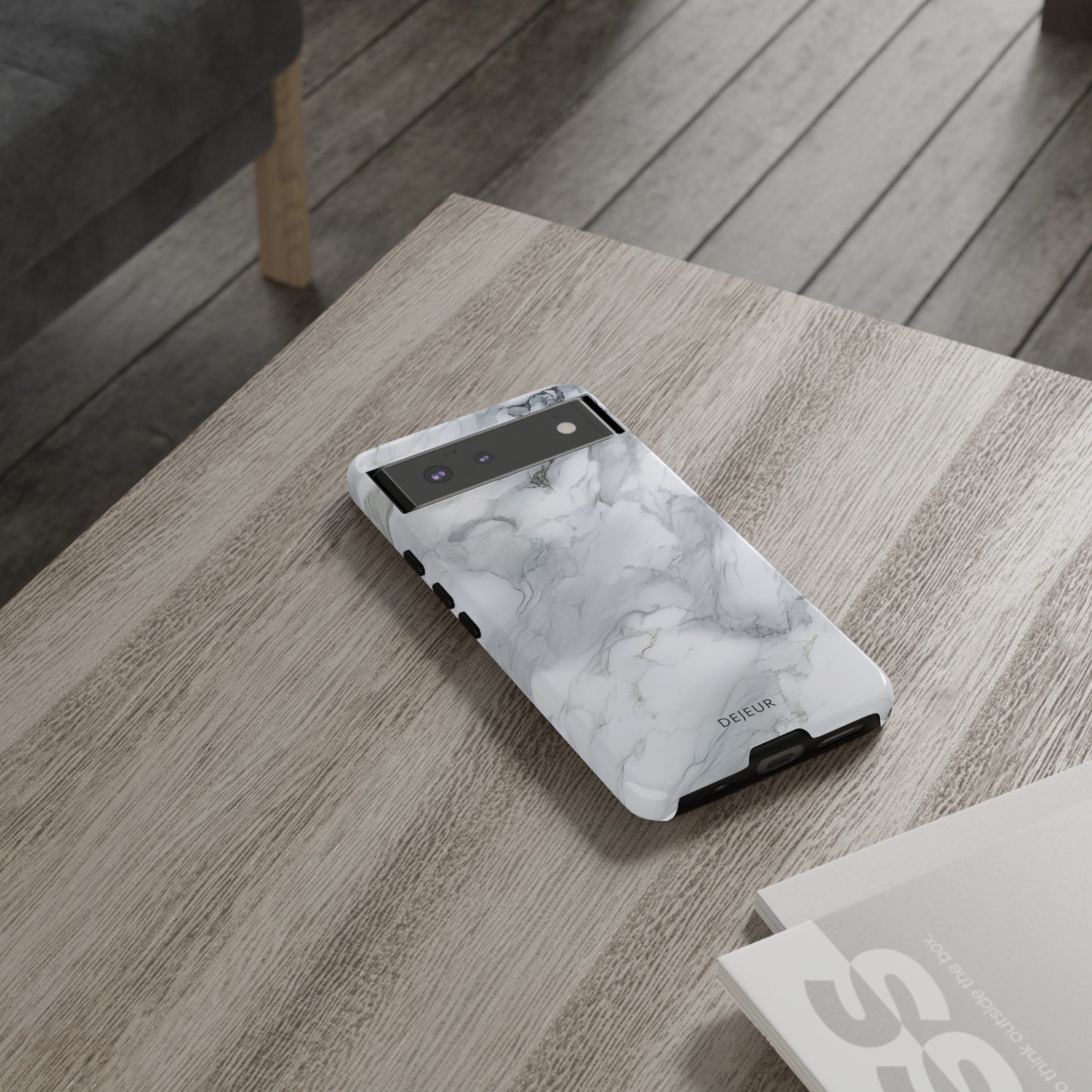 Platinum Silver Marble - Google Pixel Tough Case