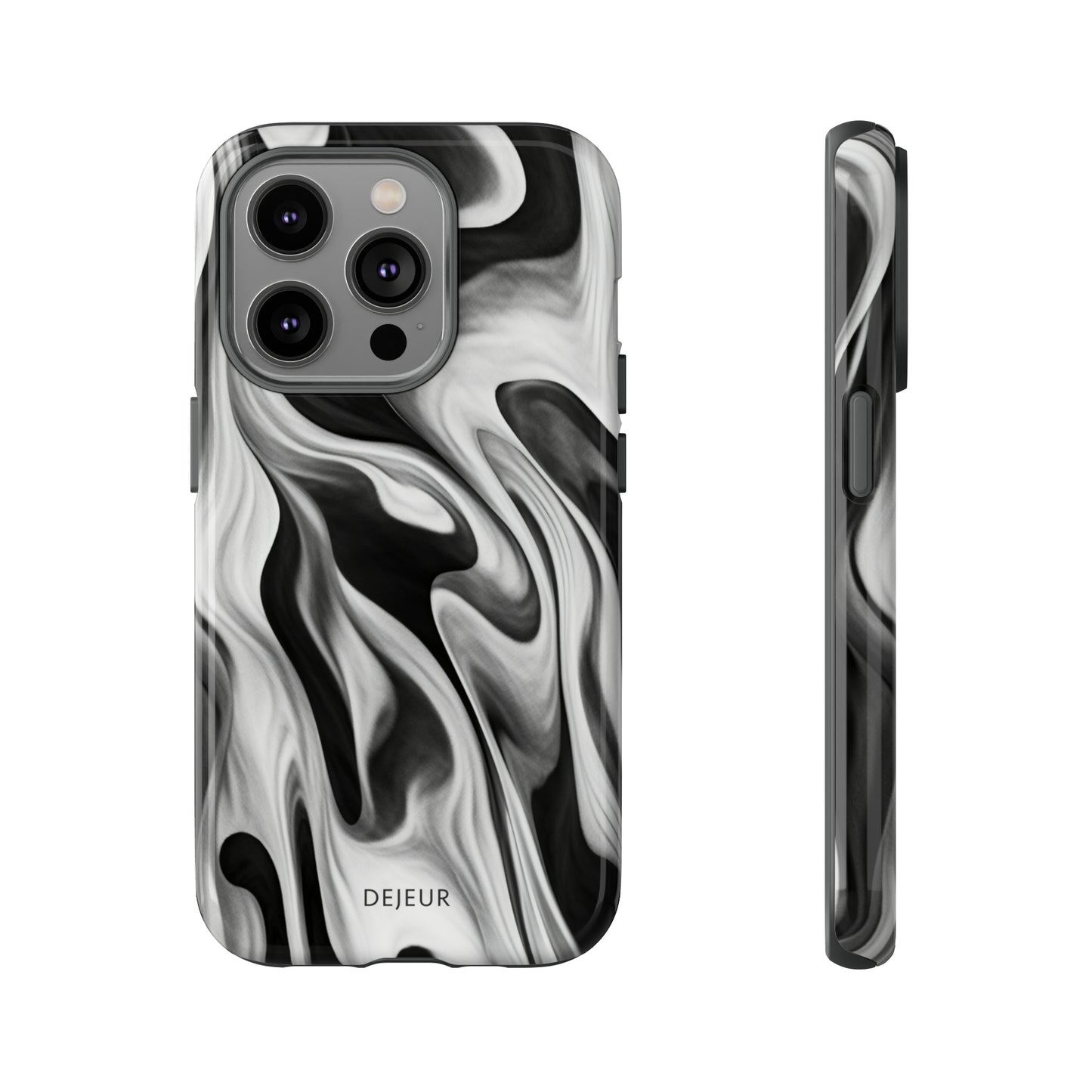 Misty Waves Monochrome - iPhone Tough Case