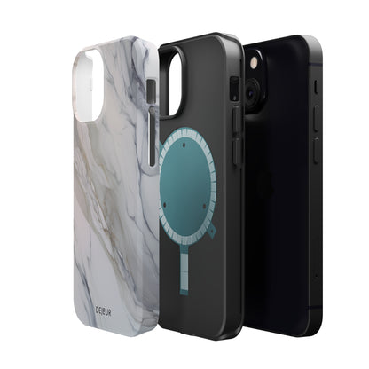 Light Cloud Marble - iPhone MagSafe Tough Case