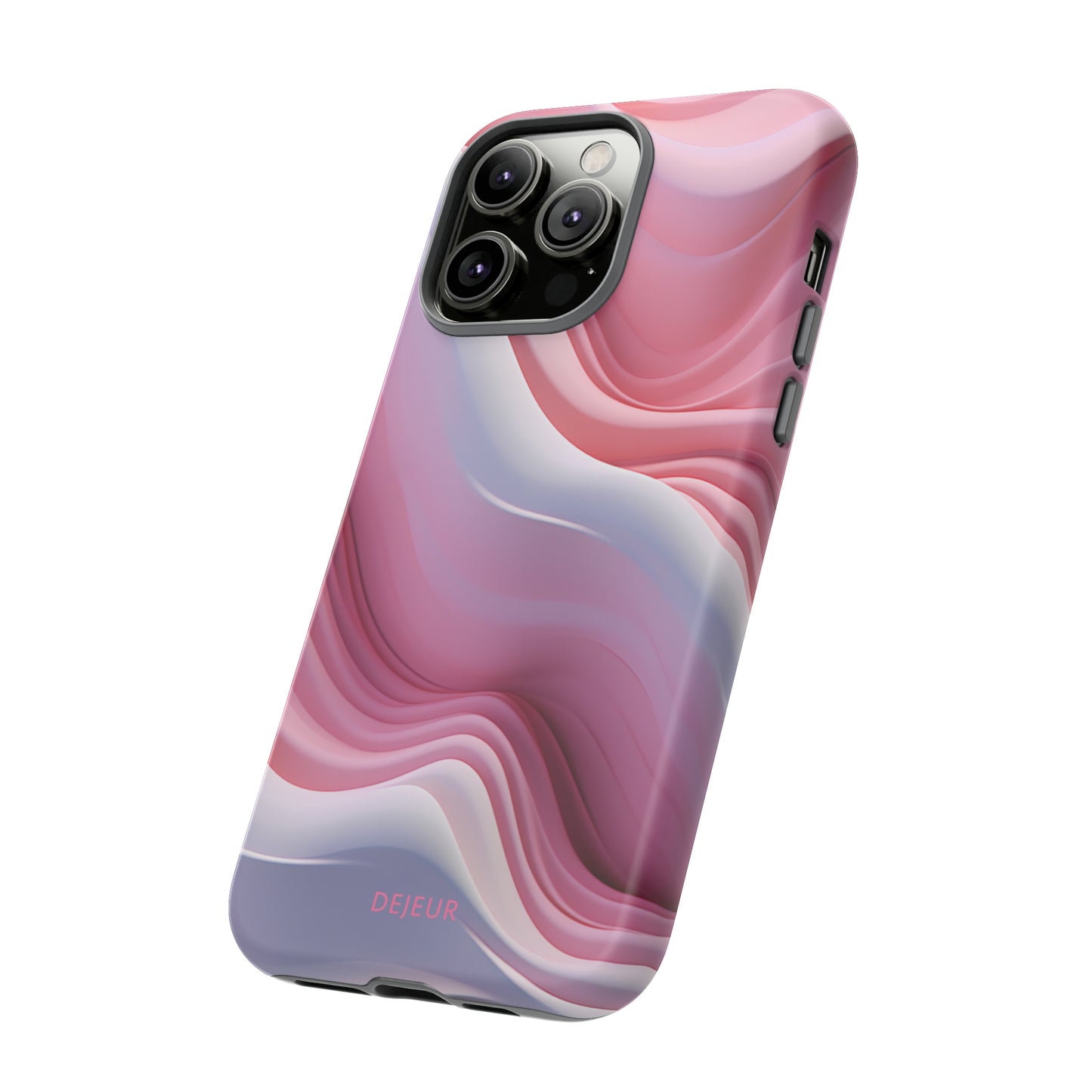 Pink Cream Waves - iPhone Tough Case