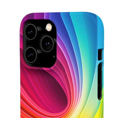 Rainbow Swirl - iPhone Snap Case