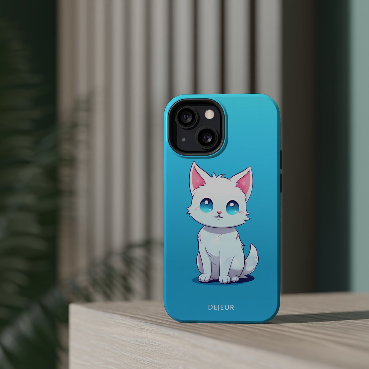 Blue Eyed Cutey Cat - iPhone MagSafe Tough Case