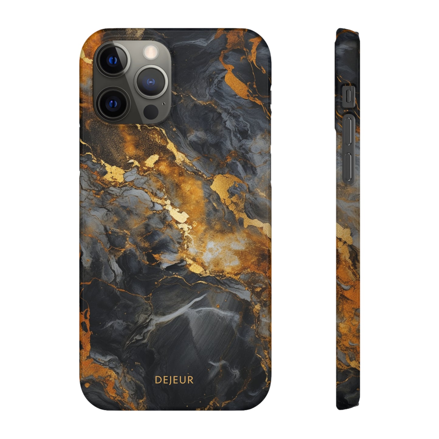 Platinum Gold Marble - iPhone Snap Case