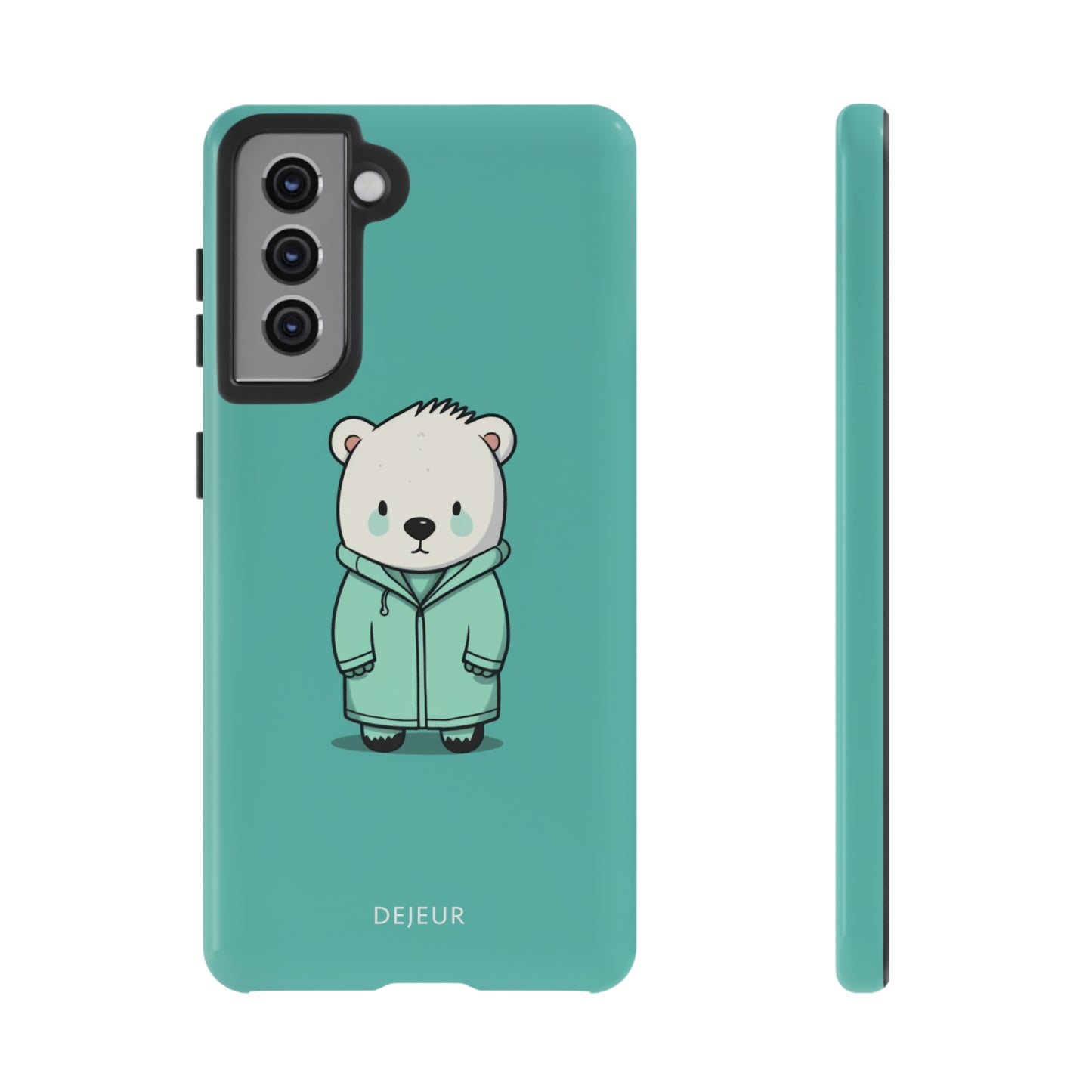 Aqua Coat Bear - Samsung Galaxy Tough Case