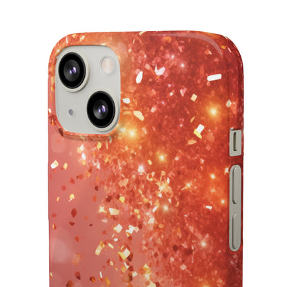 Rose Confetti Glitter - iPhone Snap Case