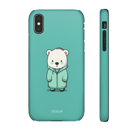 Aqua Coat Bear - iPhone Snap Case