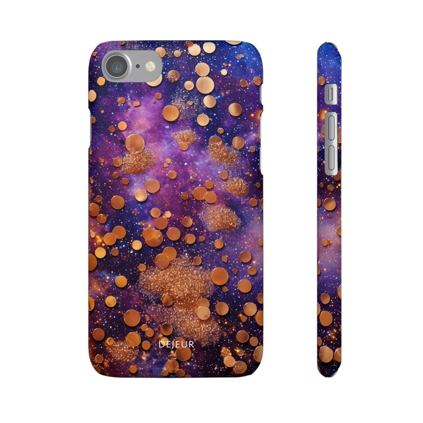 Cosmic Glitter Circles - iPhone Snap Case