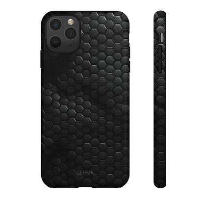 Black Carbon Matrix - iPhone Tough Case