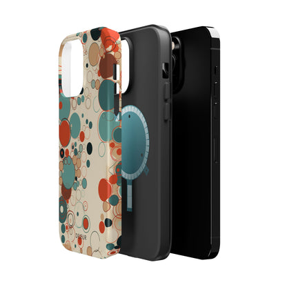 Pastel Line Circles - iPhone MagSafe Tough Case