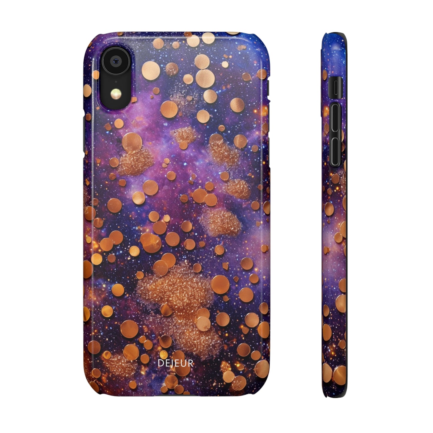 Cosmic Glitter Circles - iPhone Snap Case