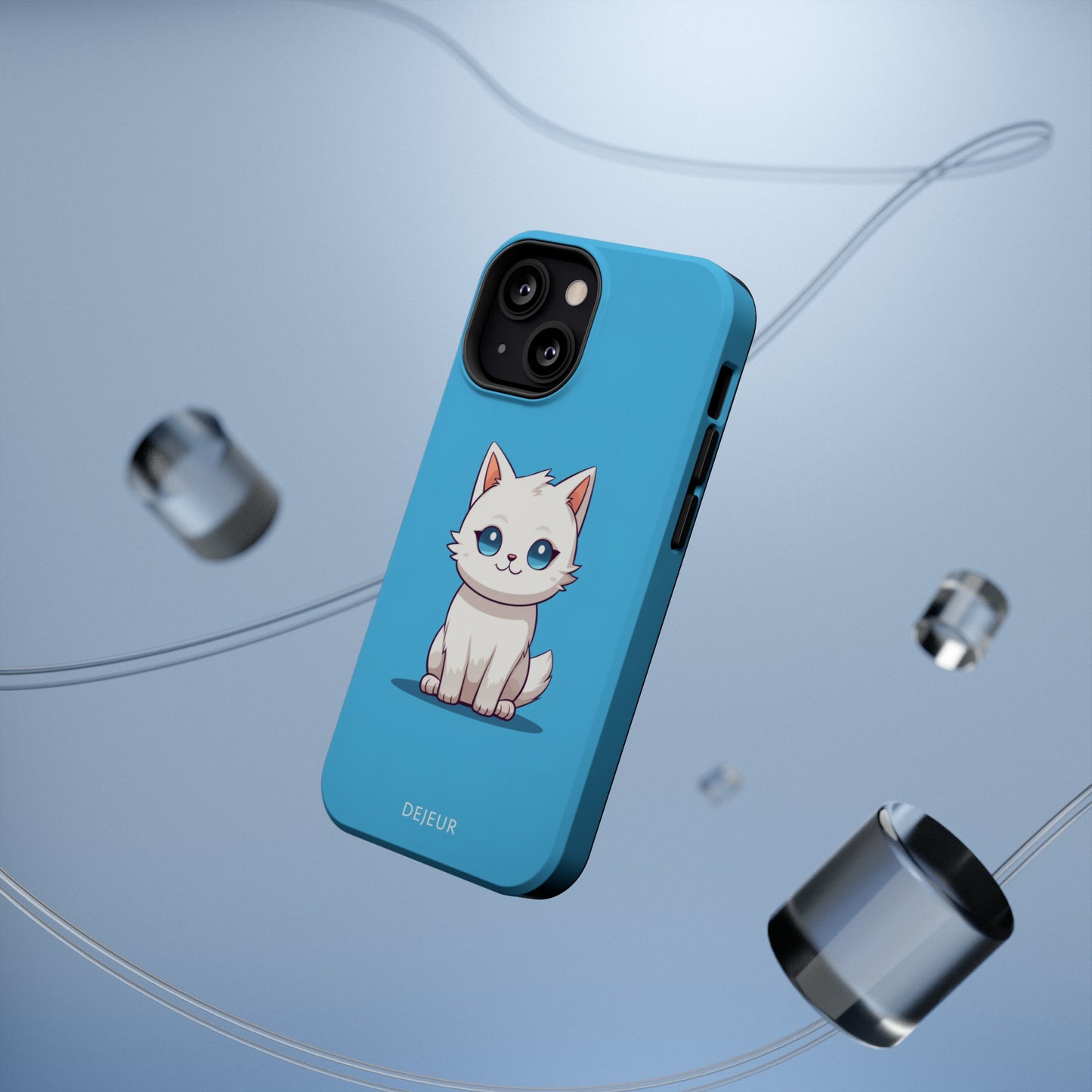 Little Blue Eyed Cat - iPhone MagSafe Tough Case