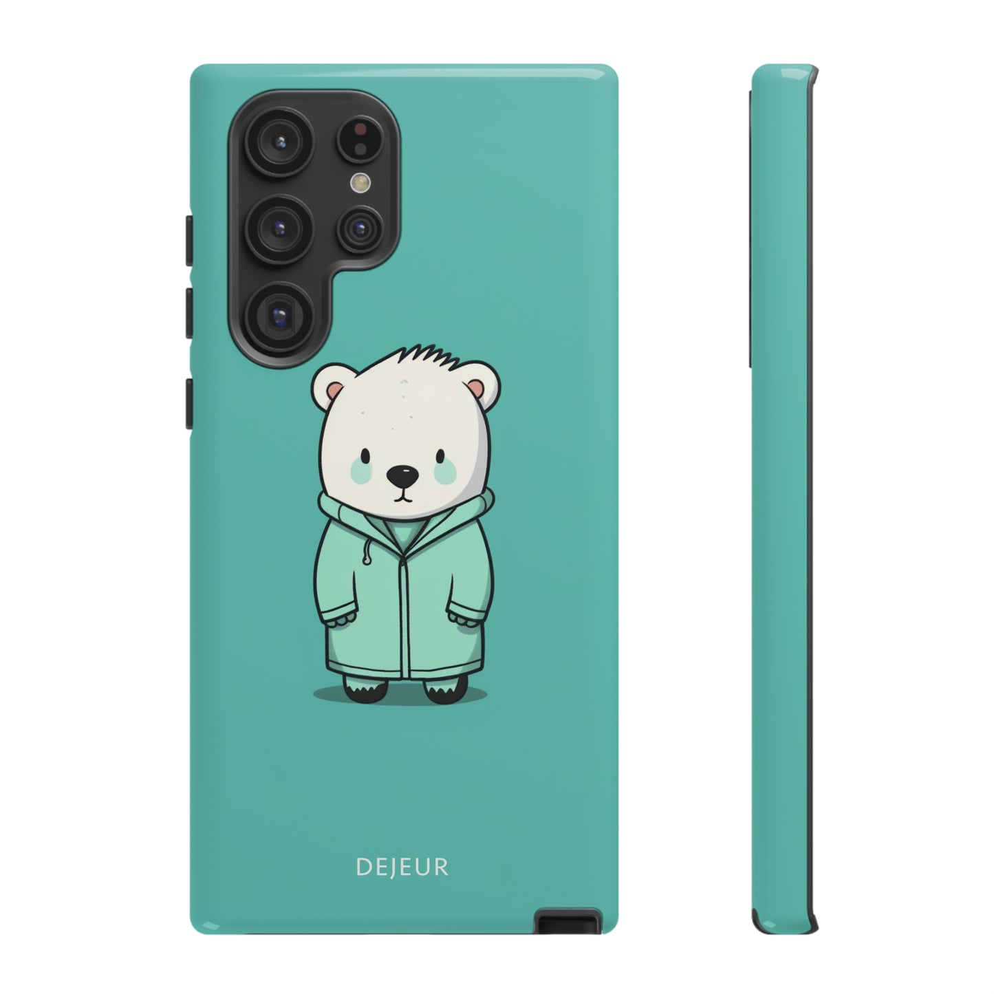 Aqua Coat Bear - Samsung Galaxy Tough Case