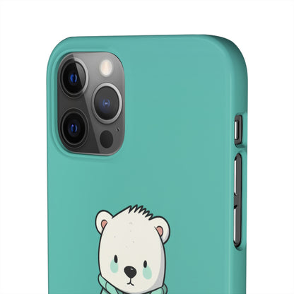 Aqua Coat Bear - iPhone Snap Case