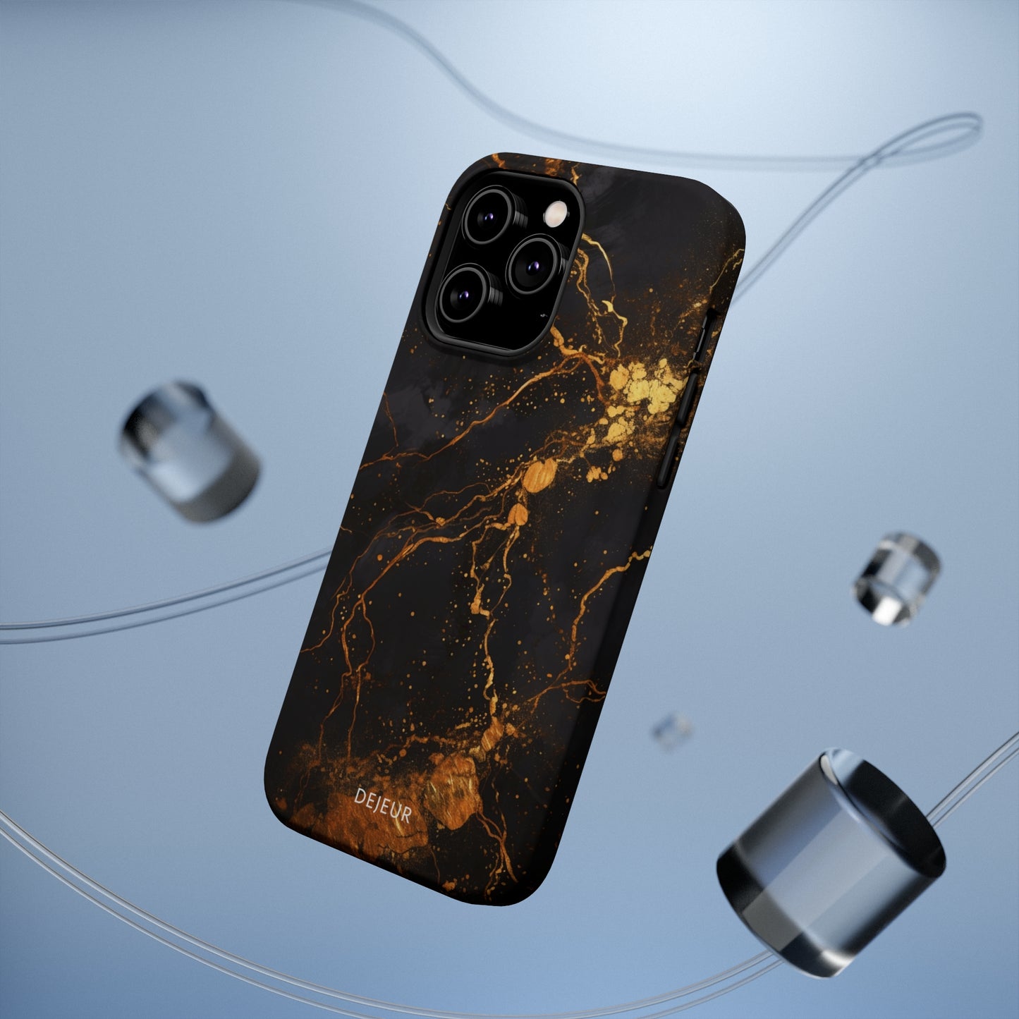 Dark Gold Amber Marble - iPhone MagSafe Tough Case