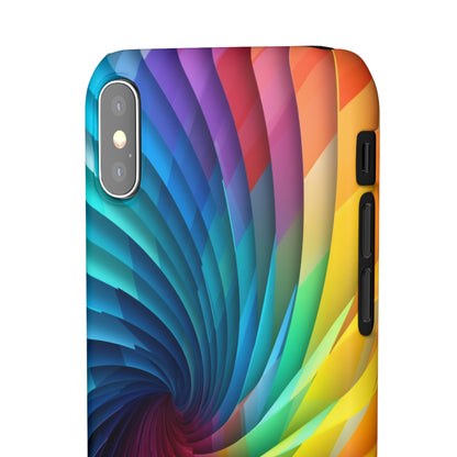 Rainbow Spiral - iPhone Snap Case