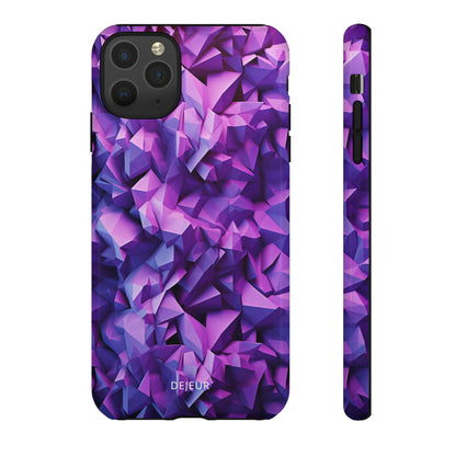 3D Purple Pattern - iPhone Tough Case