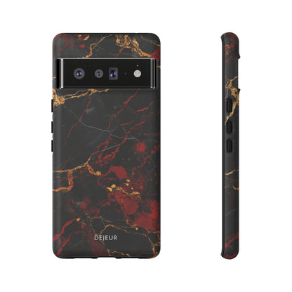 Dark Crimson Marble - Google Pixel Tough Case