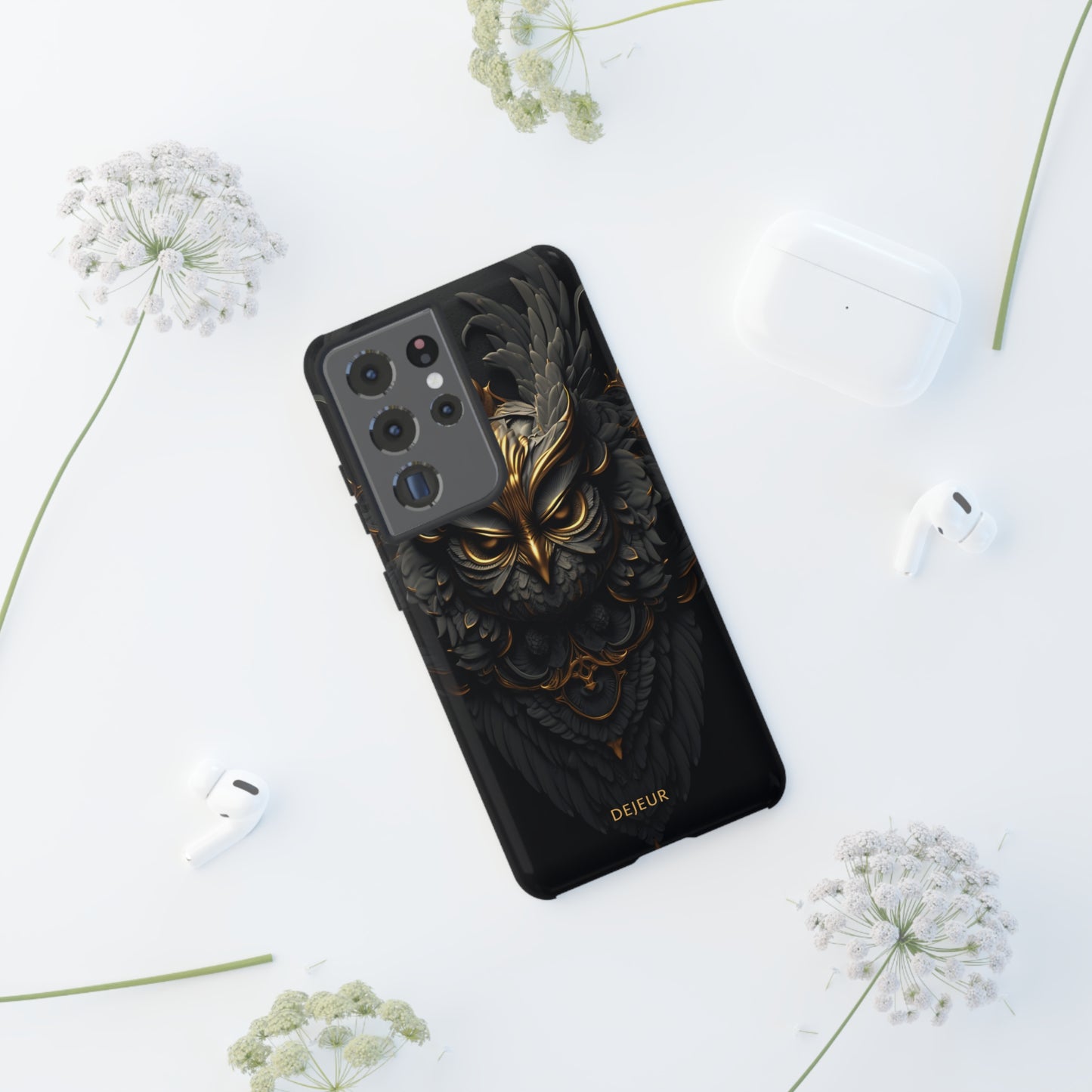 Golden Dark Owl - Samsung Galaxy Tough Case