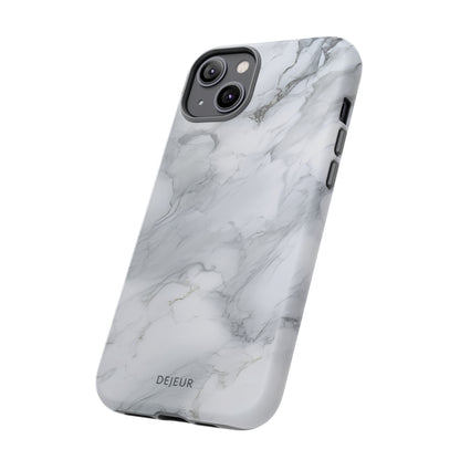 Platinum Silver Marble - iPhone Tough Case