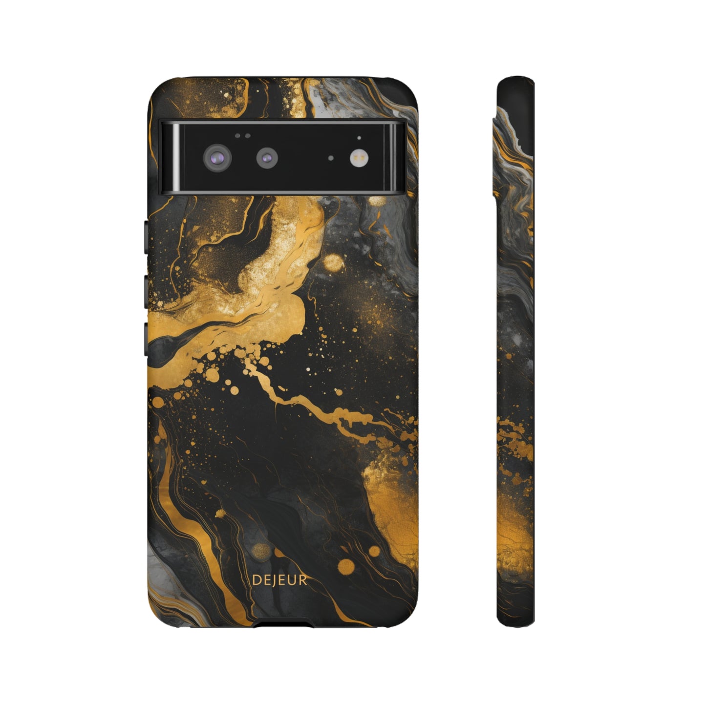 Gold & Black Marble - Google Pixel Tough Case