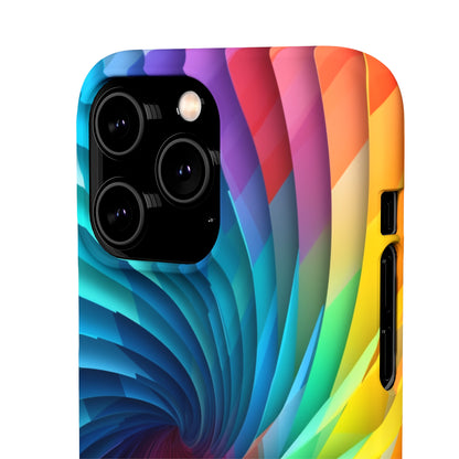 Rainbow Spiral - iPhone Snap Case