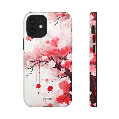 Cherry Blossom Painting - iPhone Tough Case