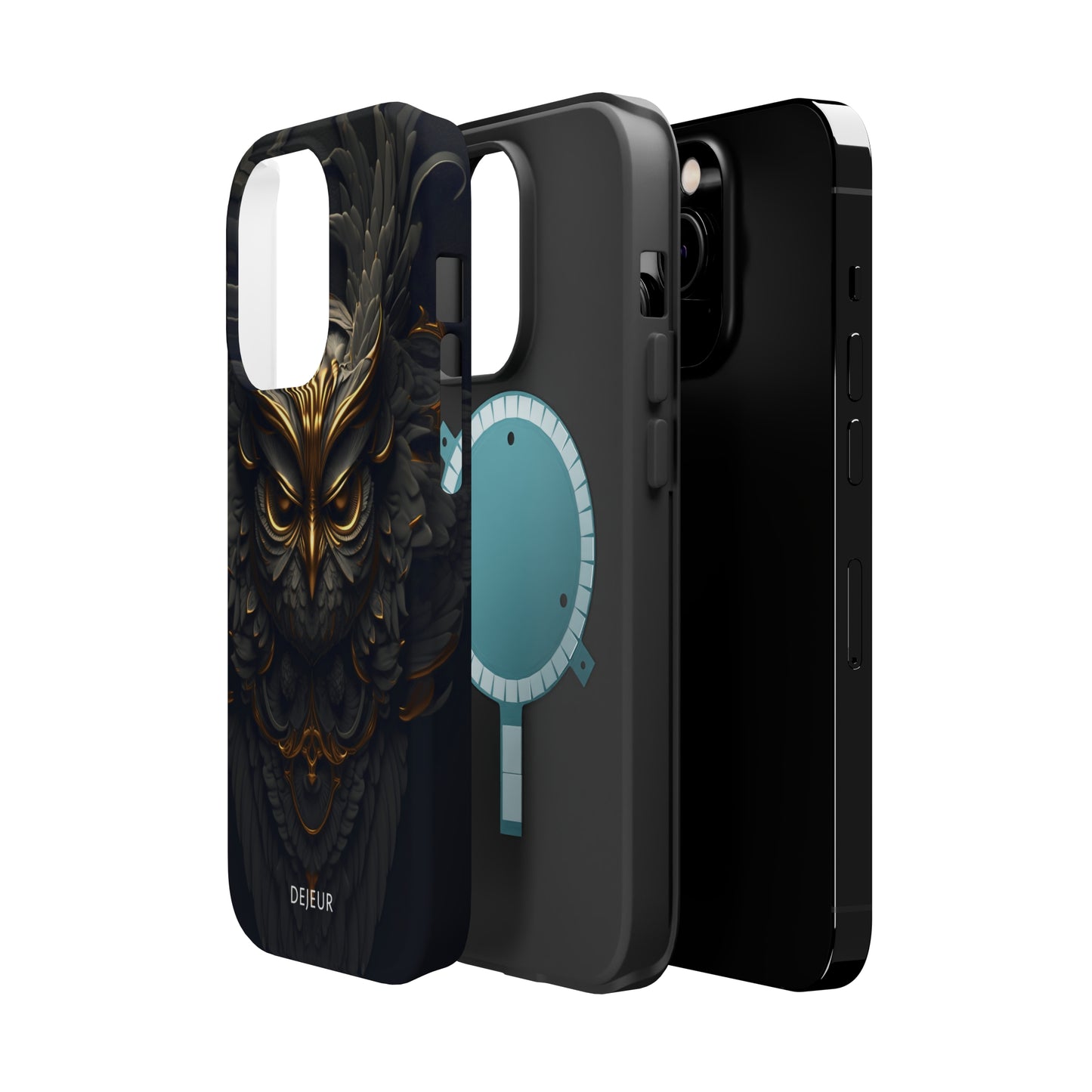 Golden Dark Owl - iPhone MagSafe Tough Case