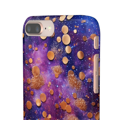 Cosmic Glitter Circles - iPhone Snap Case