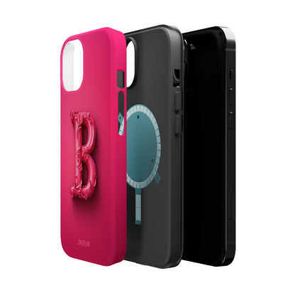 B Hot Pink - iPhone MagSafe Tough Case