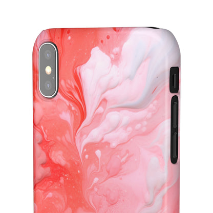 Rose Pink Marble - iPhone Snap Case