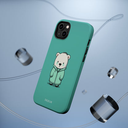 Aqua Coat Bear - iPhone MagSafe Tough Case