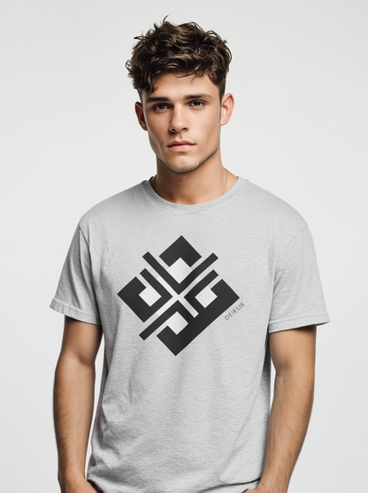 Angular Diamond Cross Abstract Symbol - Men's T-Shirt