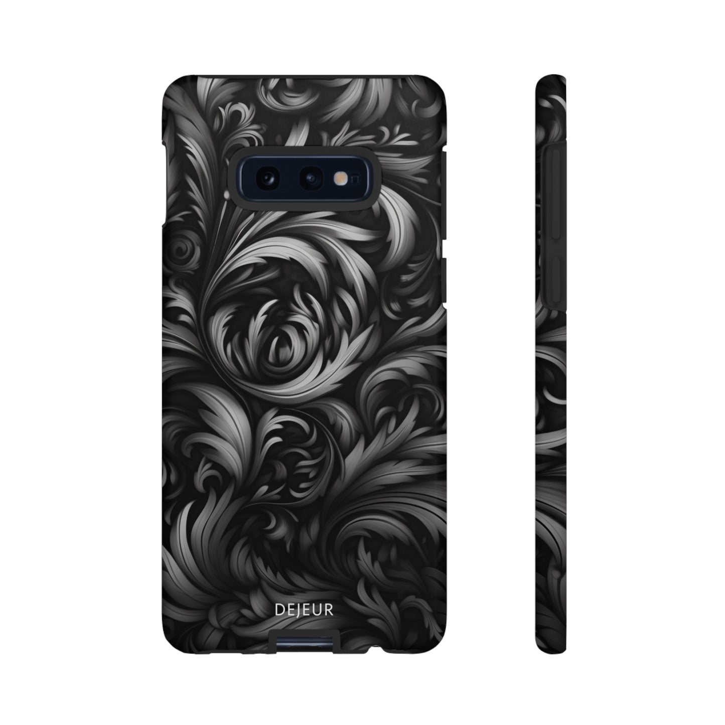 Dark Grey Floral - Samsung Galaxy Tough Case