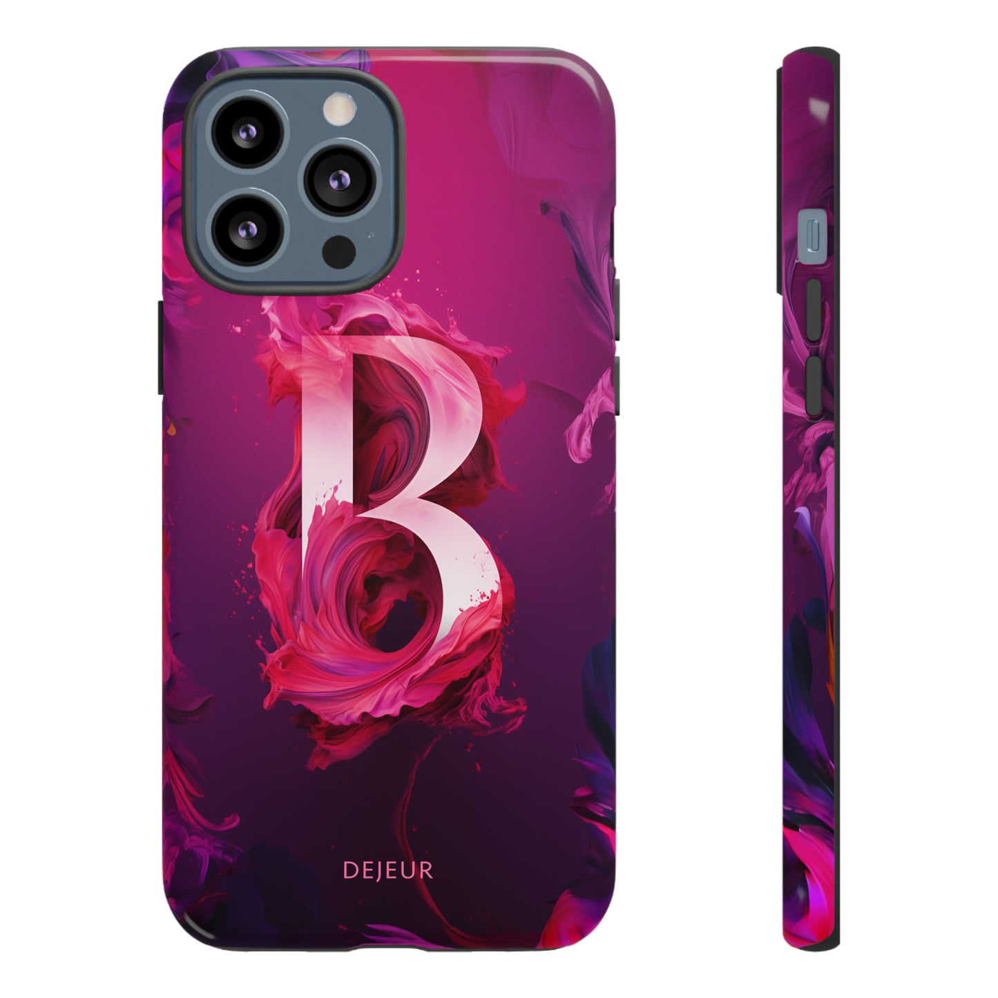 B Pink Splash - iPhone Tough Case